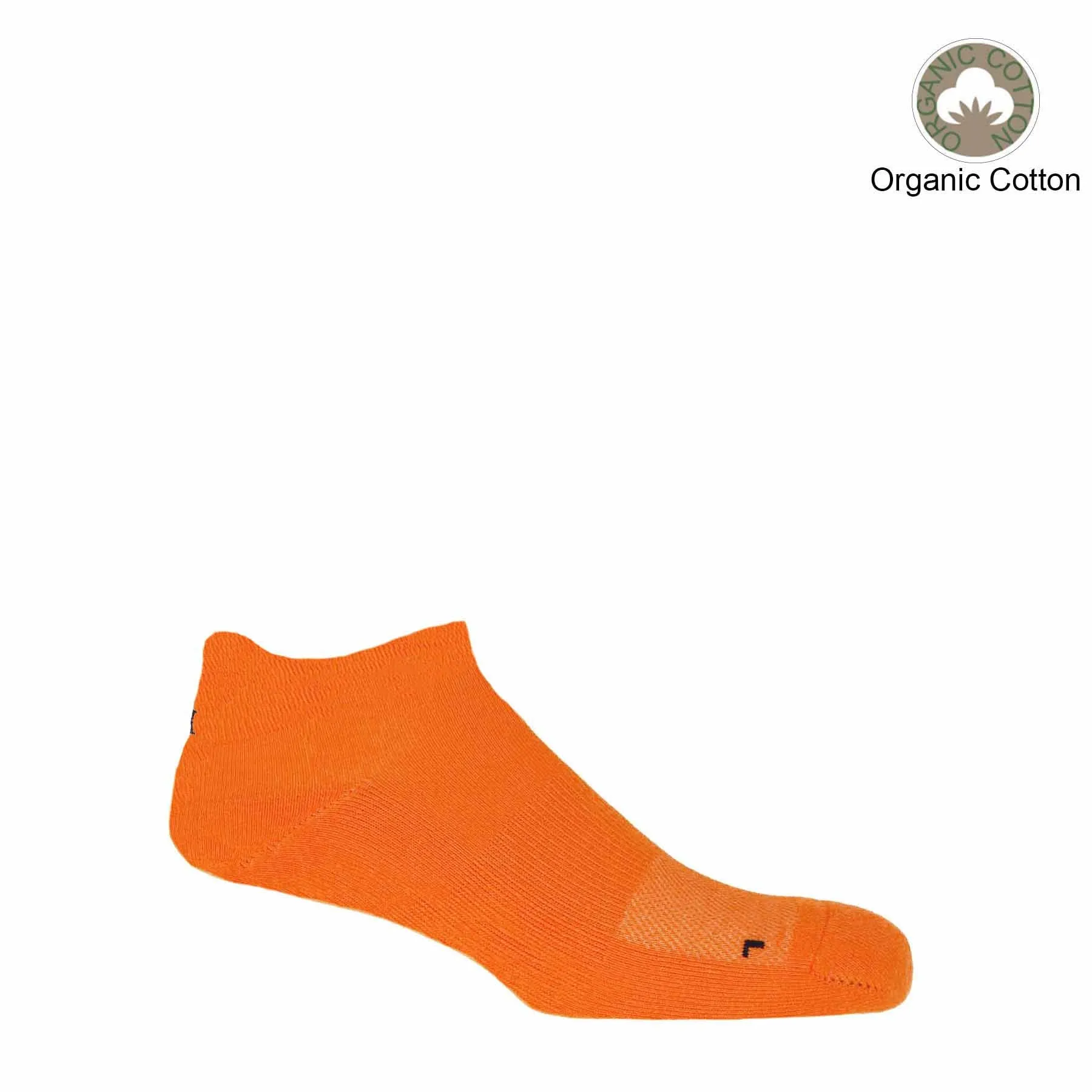 Organic Men's Trainer Sport Socks - Orange