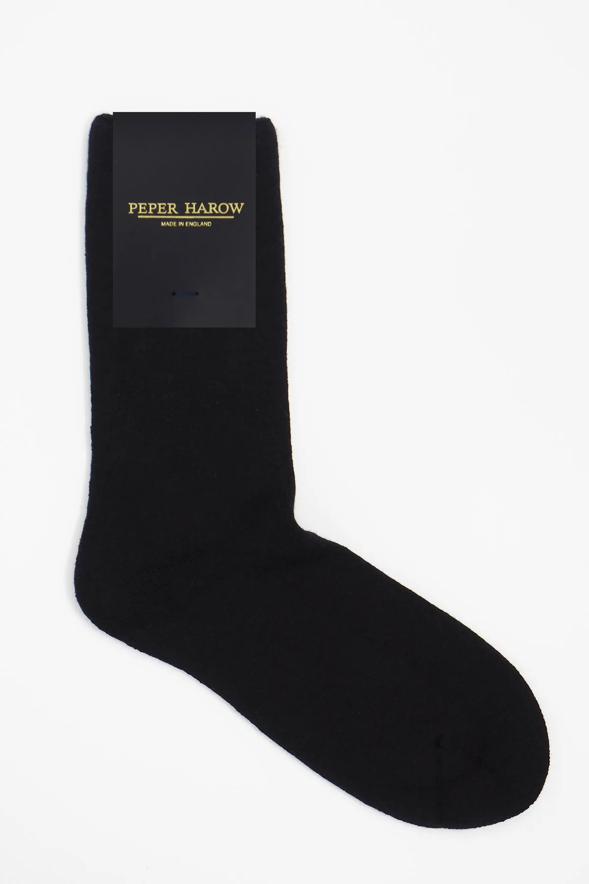 Plain Men's Bed Socks - Black