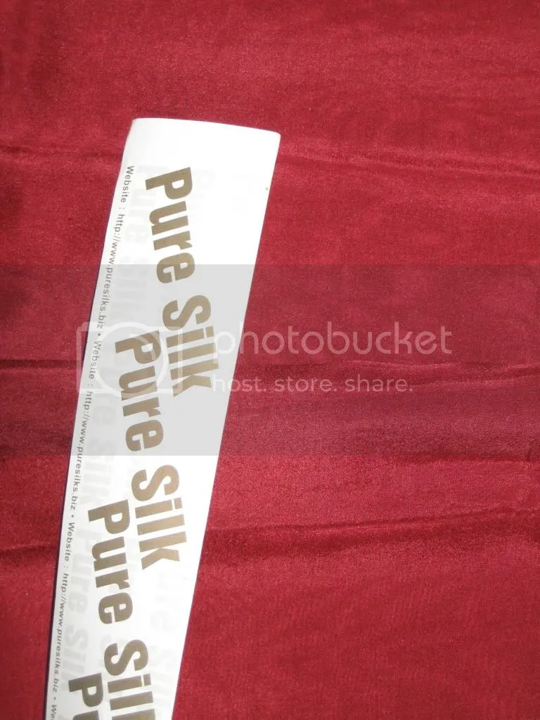 RICH Wine Red COLOUR PLAIN HABOTAI SILK 54&quot;