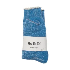 ROTOTO Double Face Socks Blue