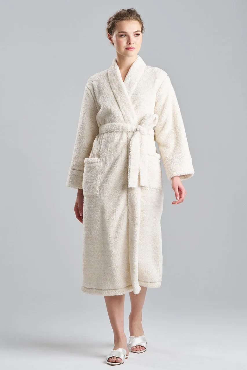 Shimmer Plush Kimono Robe