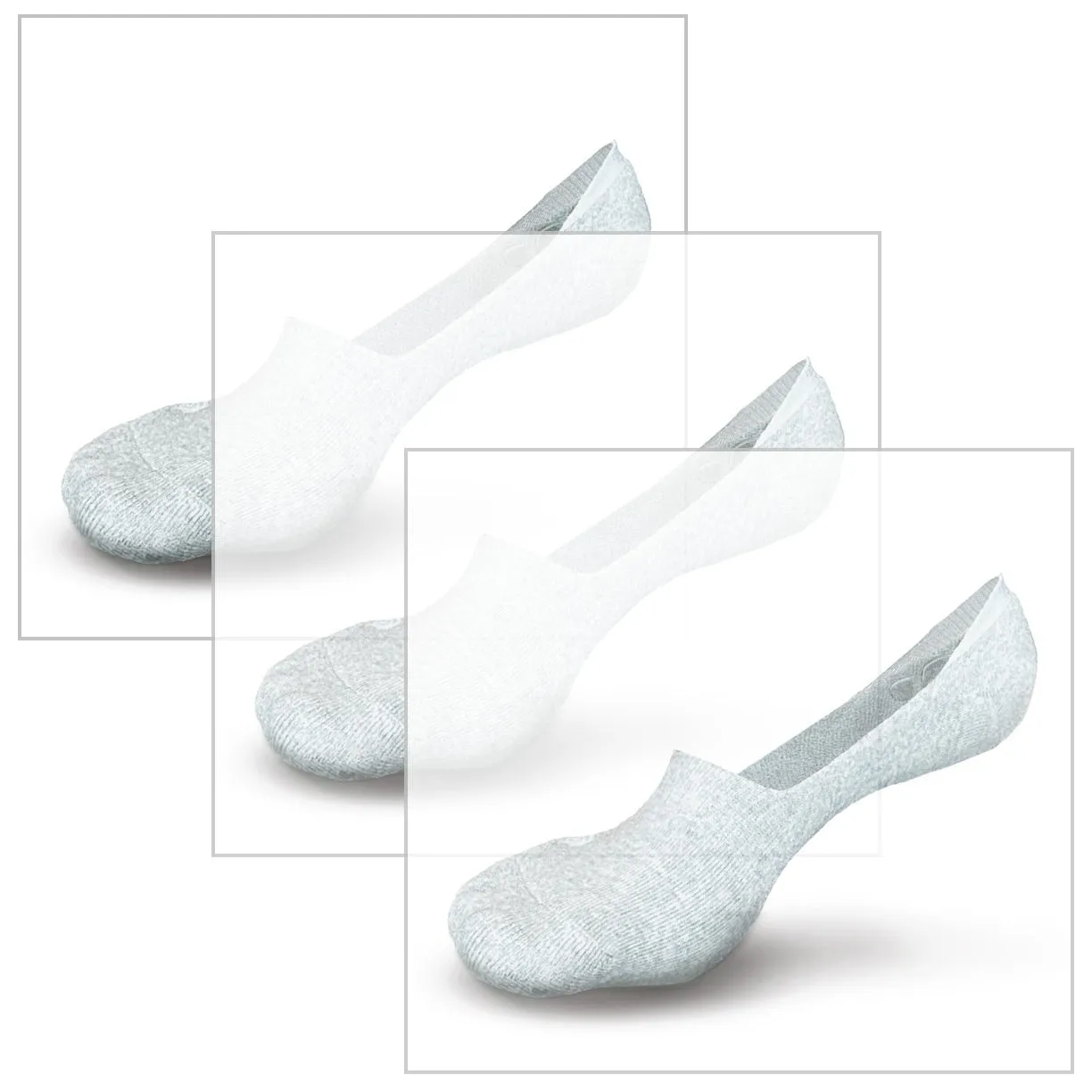 Skinnys Invisibles || Extra-Thick No-Show Liner Socks || 3 pack