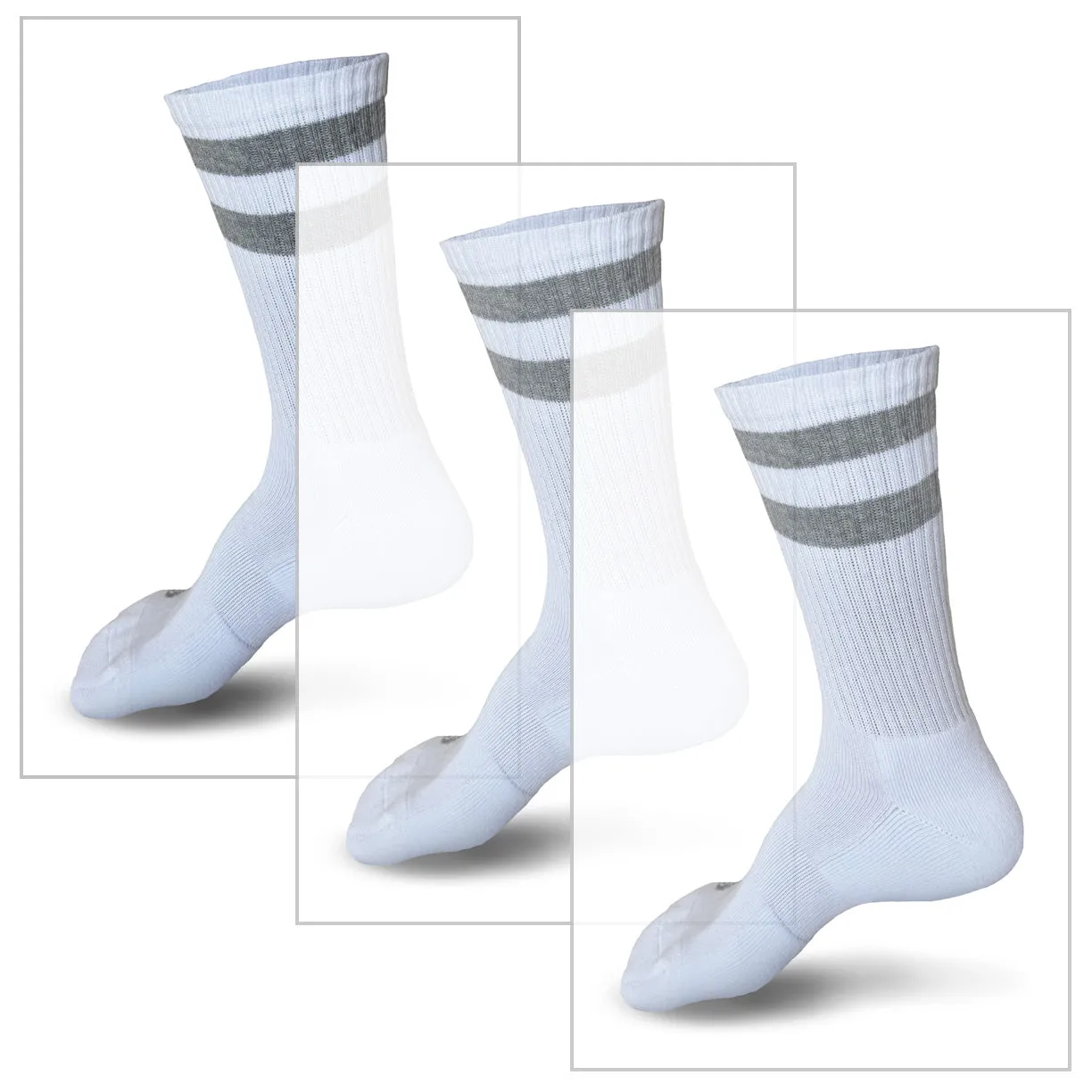 Skinnys Tubes || Mega-Thick Crew Socks || 3 pack