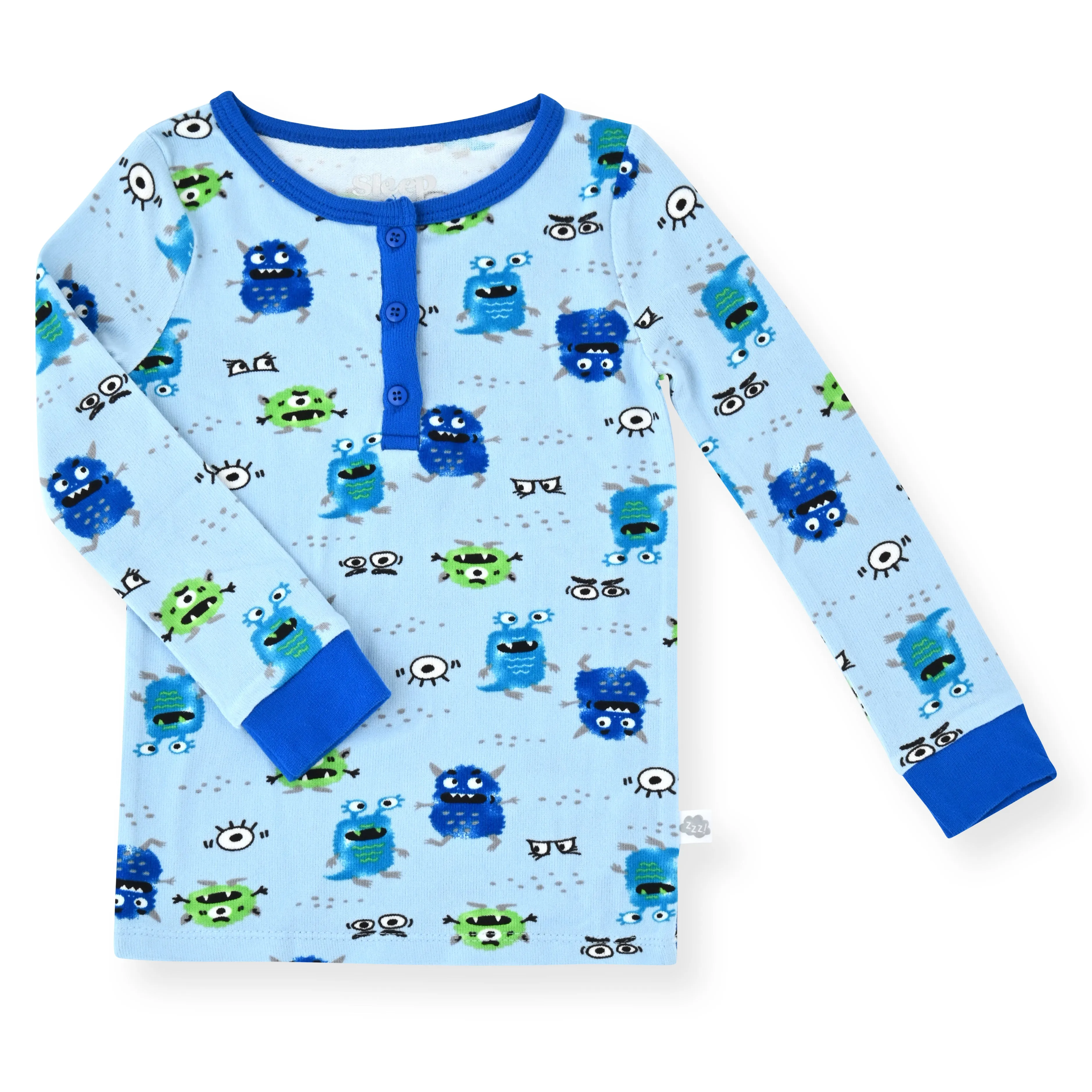 Sleep On It Infant & Toddler Boys 2-Piece Super Soft Jersey Snug-Fit Pajama Set with Matching Socks - Monsters