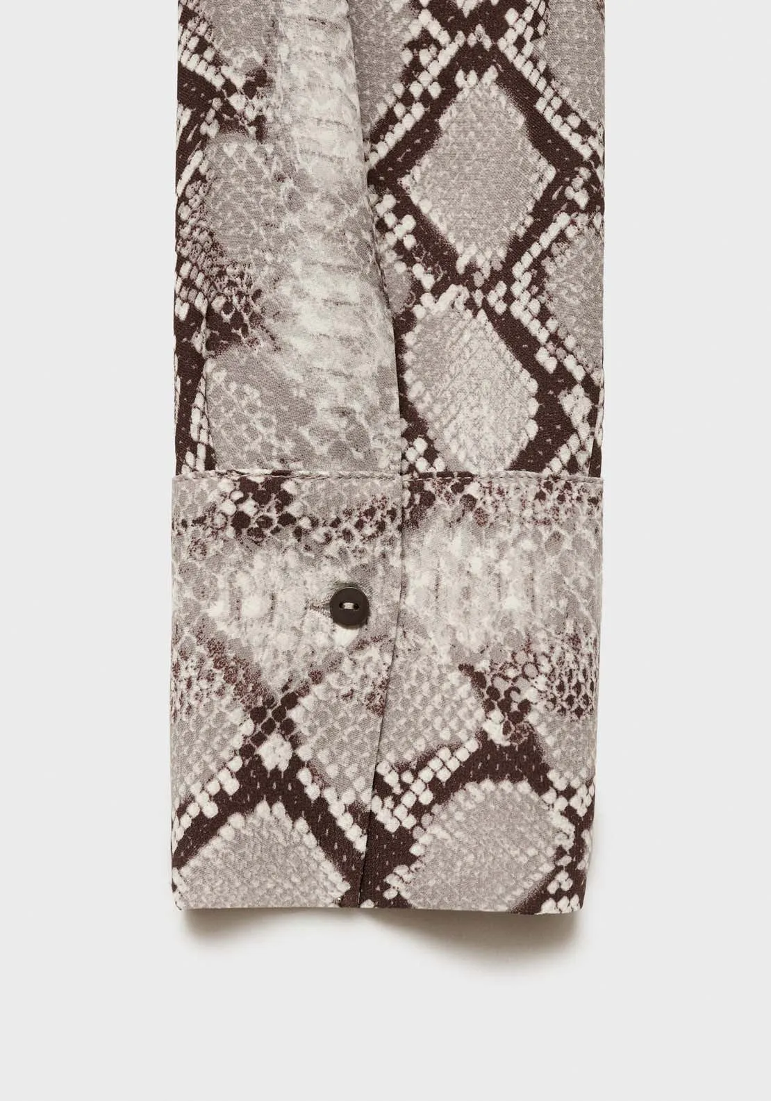 Snake print shirt - Brown