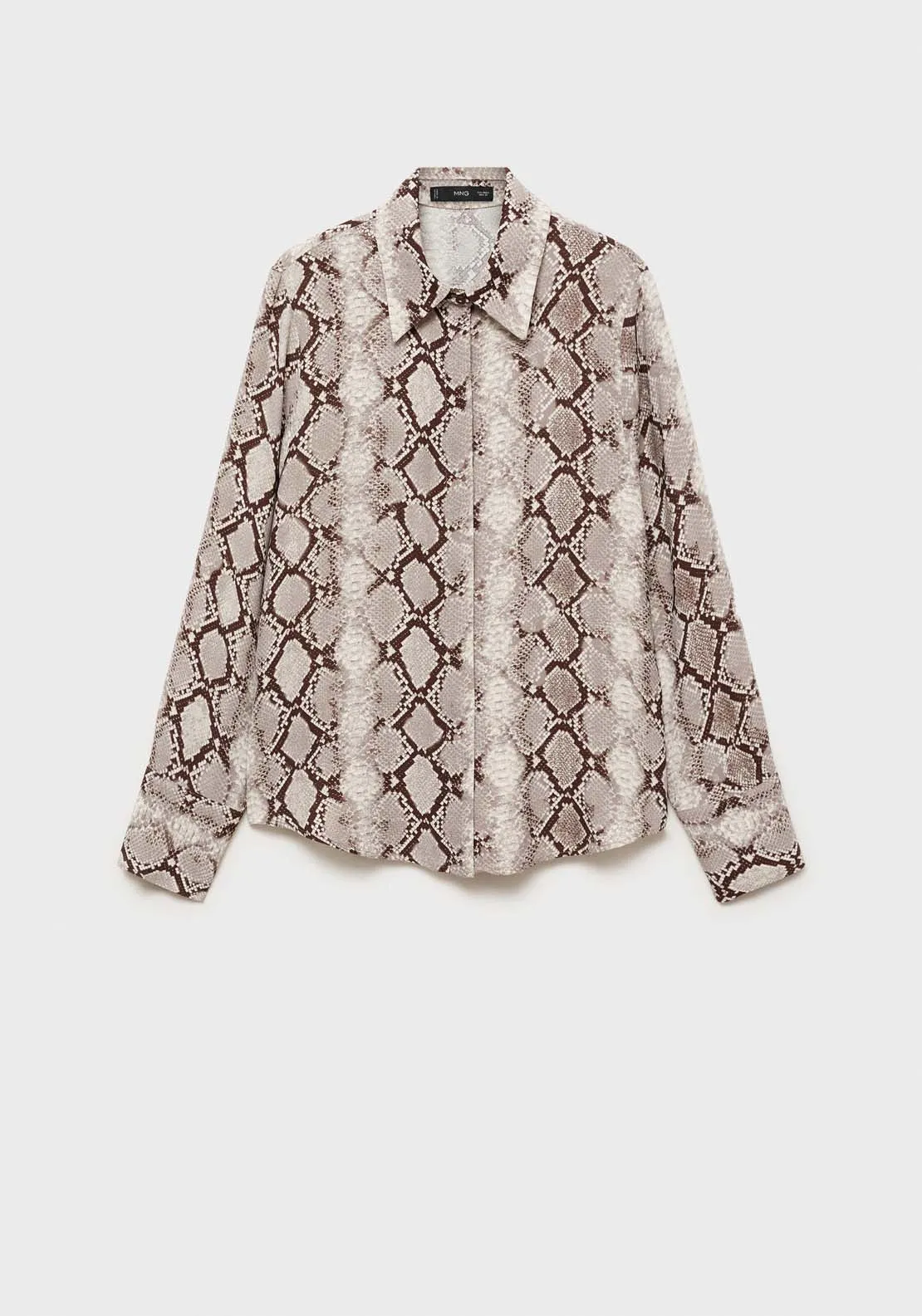 Snake print shirt - Brown