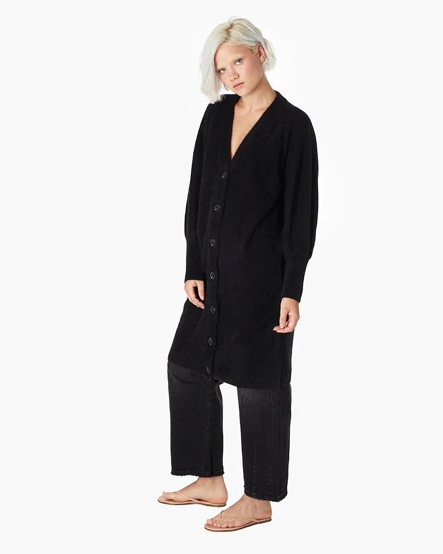 Softest Long Cardigan - Black