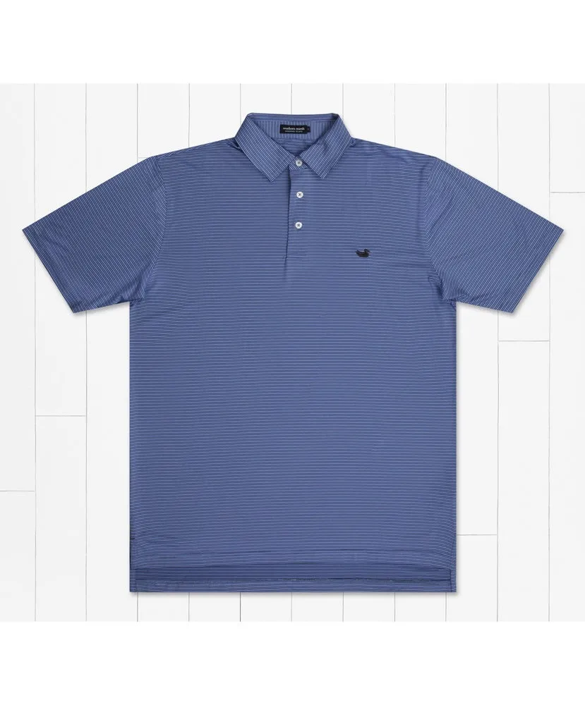 Southern Marsh - Bermuda Performance Polo - Clearwater Stripe