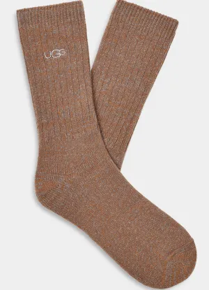 Trey Rib Knit Crew in Chestnut by UGG