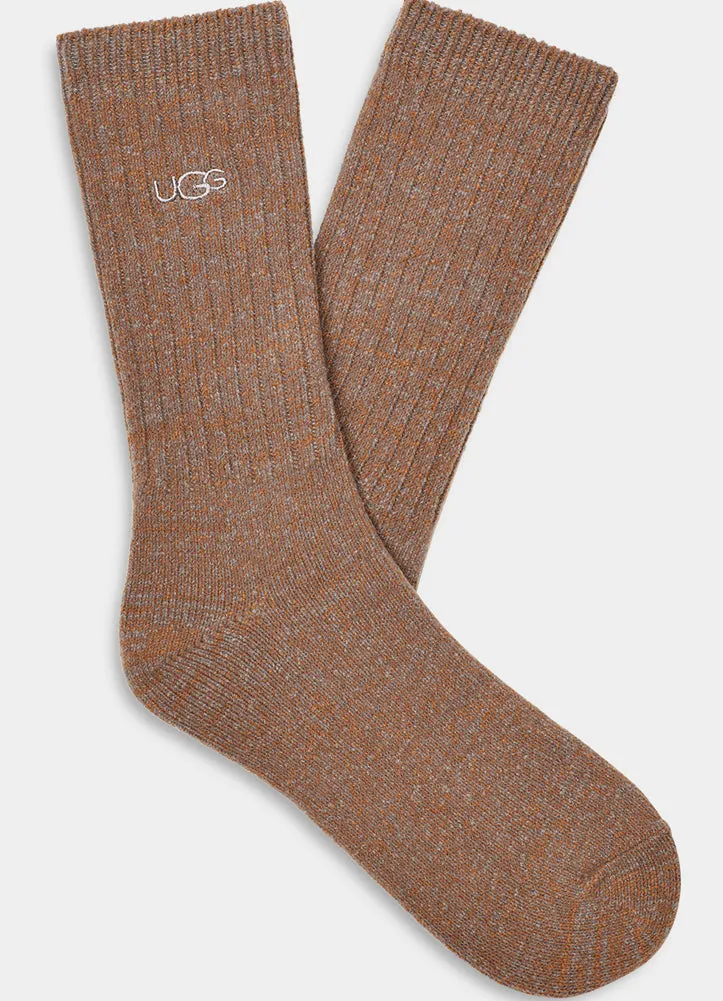 Trey Rib Knit Crew in Chestnut by UGG