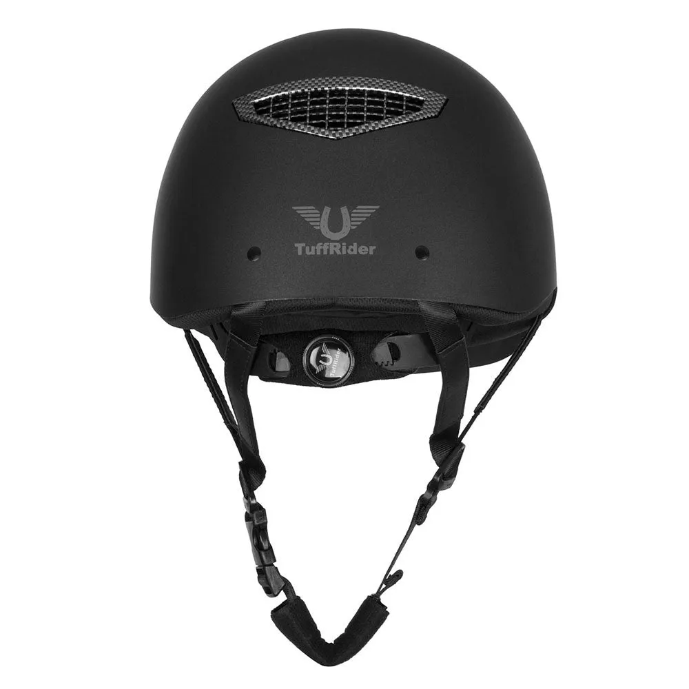 TuffRider Starter Helmet with Carbon Fiber Print Grill