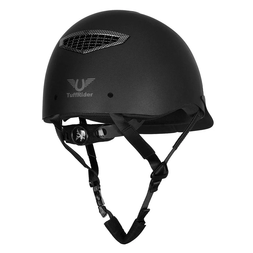 TuffRider Starter Helmet with Carbon Fiber Print Grill