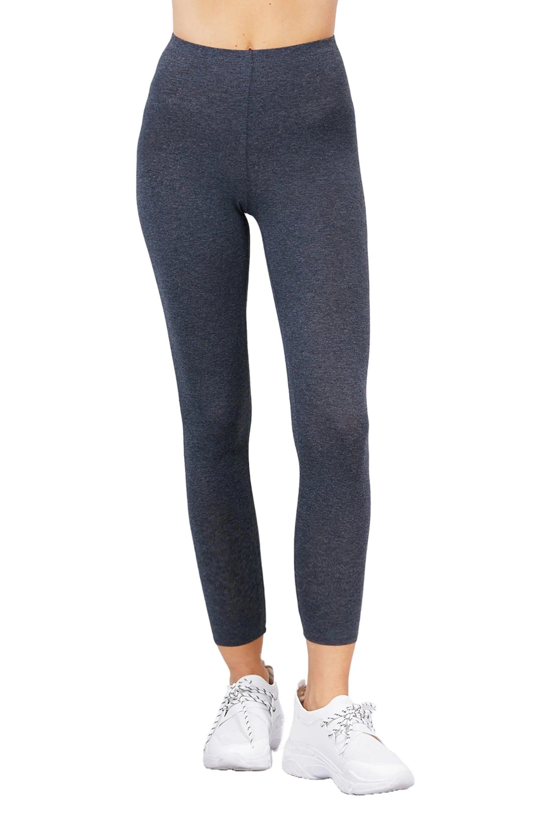 Women's Comfort Fit Cotton Spandex Basic Leggings