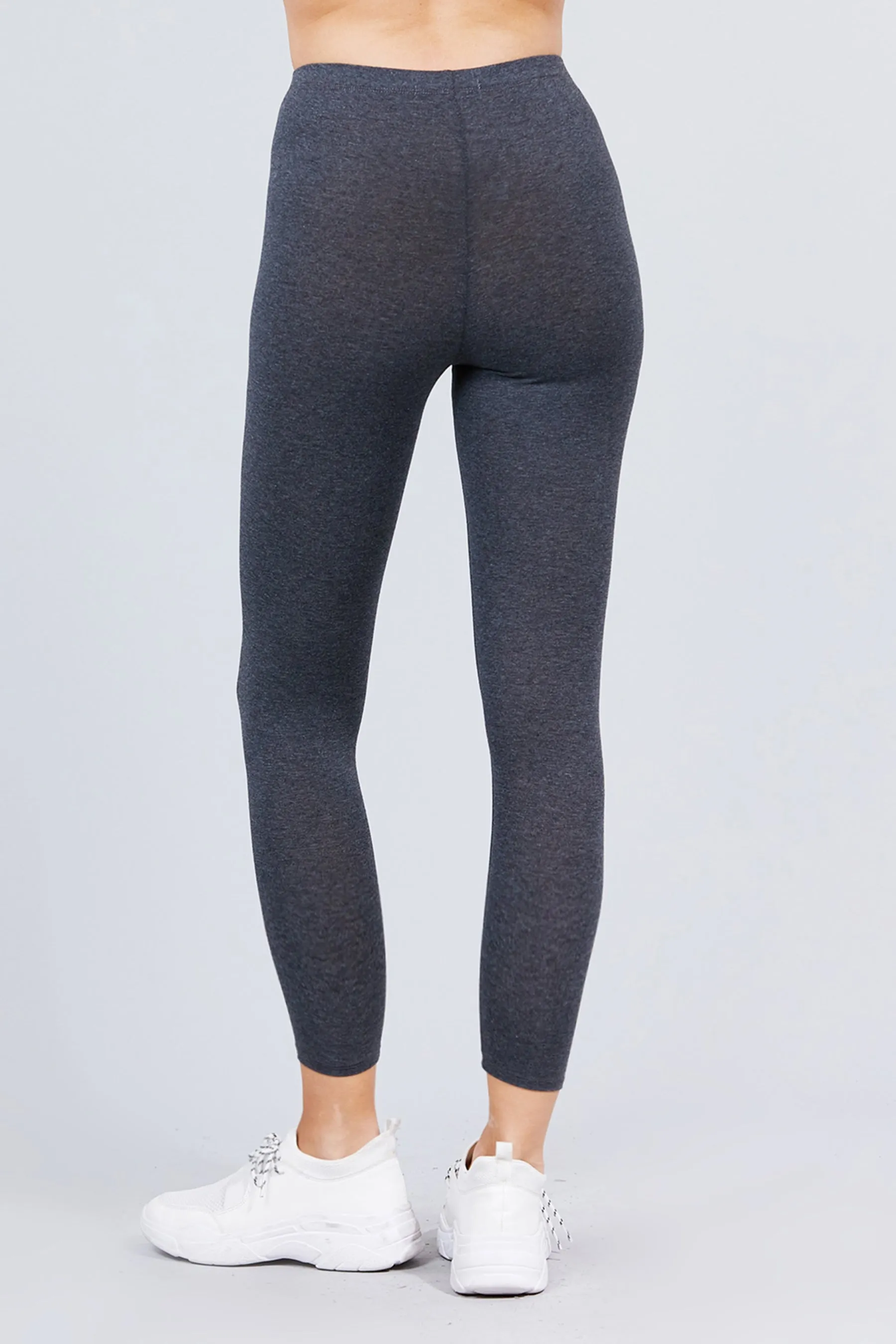 Women's Comfort Fit Cotton Spandex Basic Leggings