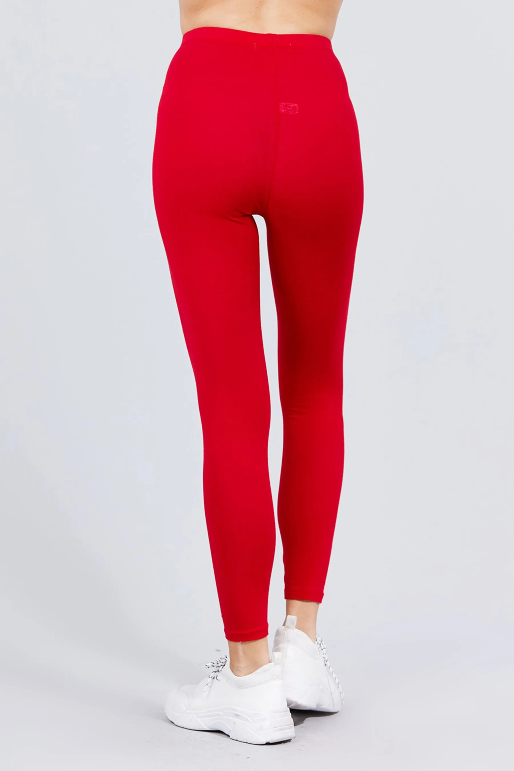 Women's Comfort Fit Cotton Spandex Basic Leggings