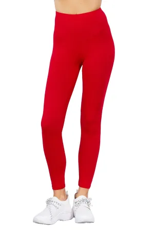 Women's Comfort Fit Cotton Spandex Basic Leggings